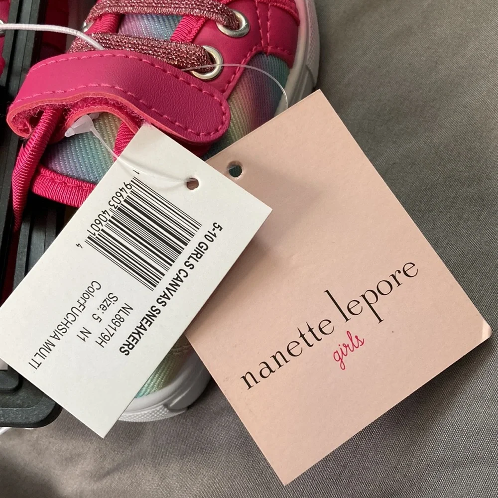 Nanette Lepore brand, baby size 5, new with tags, sneakers